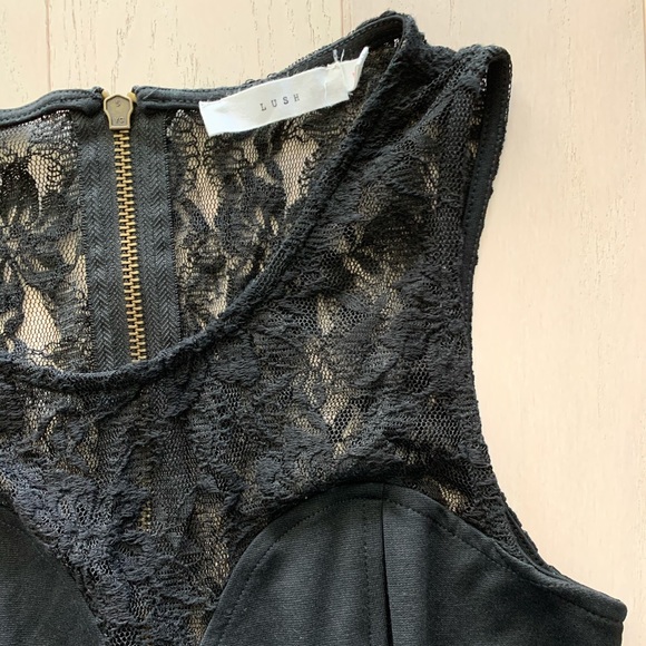 Little Black Dress by Lush with lace cutouts - Picture 4 of 7